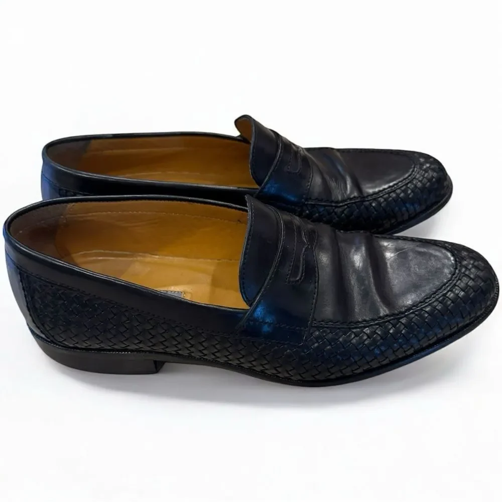 Johnston & Murphy Ellsworth Woven Penny Loafers Men’s Sz 9M